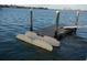 Private dock with floating swim platform at 4900 Brittany S Dr # 909, St Petersburg, FL 33715