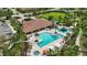 Community pool with surrounding landscaping at 11111 Callisia Dr, Odessa, FL 33556