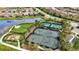 Community tennis courts with surrounding landscape at 11111 Callisia Dr, Odessa, FL 33556