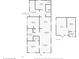 Floor plan of house showing 2 bedrooms and 2 bathrooms at 1318 E Louise Ave, Tampa, FL 33603