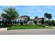 Medley Clubhouse entrance with landscaping and signage at 17009 Clear Cork Dr, Wimauma, FL 33598