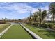 Enjoy a game of bocce ball on this well maintained court at 29571 Velletri Ln, Wesley Chapel, FL 33545