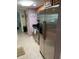 Stainless steel refrigerator in kitchen at 3540 42Nd S St # C, St Petersburg, FL 33711