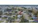 Aerial view showcasing home's location in a residential neighborhood at 4188 104Th N Ave, Clearwater, FL 33762