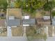 Aerial view of the house and neighborhood at 4925 Beacon Hill Dr, New Port Richey, FL 34652