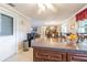 Kitchen with island and granite countertops at 5040 Victoria Ln, Holiday, FL 34690