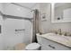 Updated bathroom with walk-in shower and grab bars at 5623 80Th N St # 105, St Petersburg, FL 33709