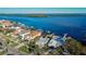 Aerial view of waterfront home with private dock and pool at 6323 Bayou Grande Ne Blvd, St Petersburg, FL 33702