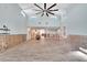 Vaulted ceiling and hardwood floors in living room at 6323 Bayou Grande Ne Blvd, St Petersburg, FL 33702