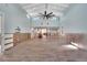 Vaulted ceiling and hardwood floors in living room at 6323 Bayou Grande Ne Blvd, St Petersburg, FL 33702