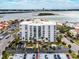 Aerial view of building and parking at 855 Bayway Blvd # 804, Clearwater Beach, FL 33767