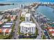 Aerial view showing building and marina at 855 Bayway Blvd # 804, Clearwater Beach, FL 33767