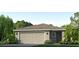 One-story home with a two-car garage and attractive landscaping at 10264 Kalamazoo Pl, Parrish, FL 34219