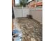 Small backyard patio with table and fence at 1028 Tullamore Dr, Wesley Chapel, FL 33543