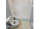 Clean bathroom with toilet and bathtub at 1028 Tullamore Dr, Wesley Chapel, FL 33543