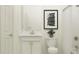 Single vanity bathroom with white cabinets and a shower/tub combo at 12661 Lily Quartz Loop, Parrish, FL 34219