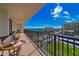 Spacious balcony with ocean views and seating for two at 1460 Gulf Blvd # 811, Clearwater Beach, FL 33767