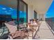 Private balcony with table and chairs, offering scenic views at 1460 Gulf Blvd # 811, Clearwater Beach, FL 33767