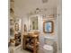 Coastal-themed bathroom with double vanity, and a walk-in shower at 1520 Gulf Blvd # 603, Clearwater Beach, FL 33767