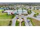 Aerial view of community with pool and clubhouse at 22103 Blazing Star Run, Land O Lakes, FL 34637