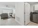 Laundry room with washer, dryer, and cabinets at 22103 Blazing Star Run, Land O Lakes, FL 34637