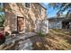Backyard with storage shed and patio at 305 E Hanlon St, Tampa, FL 33604