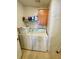 Convenient laundry room with washer, dryer, and storage at 34071 Avocado N Dr, Pinellas Park, FL 33781
