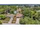 Aerial view of two houses, one with a pool and solar panels at 3445 10Th N Ave, St Petersburg, FL 33713