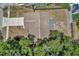 Directly above the home, showing the yard at 3445 10Th N Ave, St Petersburg, FL 33713
