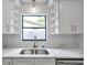 Modern kitchen with white cabinets, quartz countertops, and a double sink at 3445 10Th N Ave, St Petersburg, FL 33713