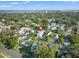 Aerial view showcasing home's location in a residential neighborhood near the water at 425 20Th Ne Ave, St Petersburg, FL 33704