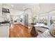 Bright kitchen with hardwood floors, island, and breakfast nook at 425 20Th Ne Ave, St Petersburg, FL 33704