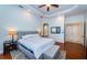 Comfortable guest bedroom with hardwood floors and ensuite access at 4419 Bayshore Ne Blvd, St Petersburg, FL 33703
