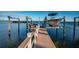 Private boat lift on a spacious dock at 4419 Bayshore Ne Blvd, St Petersburg, FL 33703