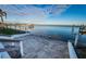 Waterfront patio and dock with amazing water views at 4419 Bayshore Ne Blvd, St Petersburg, FL 33703