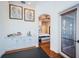 Serene yoga room with built-in cabinetry and hardwood floors at 4419 Bayshore Ne Blvd, St Petersburg, FL 33703