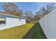 Backyard with grassy area and fence at 5885 110Th N Ave, Pinellas Park, FL 33782