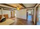 Living room with fireplace and wood flooring at 616 2Nd Nw Ave, Largo, FL 33770