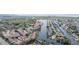 Community view showing waterfront homes and canals at 6325 Newtown Cir # 25B2, Tampa, FL 33615