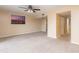 Open living room with city skyline artwork at 6325 Newtown Cir # 25B2, Tampa, FL 33615