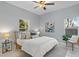 Bright bedroom with natural light, featuring modern decor and stylish furnishings at 6605 24Th S Ave, Tampa, FL 33619