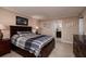 Cozy bedroom with a double bed and ensuite bathroom at 7700 Sun Island S Dr # 702, South Pasadena, FL 33707