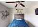 Bright bedroom with a full bed and a TV at 993 Anchor Bend Dr, Ruskin, FL 33570