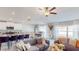 Bright dining room with a table and chairs, adjacent to the kitchen at 993 Anchor Bend Dr, Ruskin, FL 33570