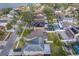 Aerial view of neighborhood with houses and yards at 11607 Branch Mooring Dr, Tampa, FL 33635