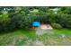 Aerial view of a neighborhood playground with shade structure at 11607 Branch Mooring Dr, Tampa, FL 33635