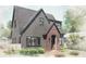 Gray craftsman home with a brick entryway and a charming front porch at 1212 E Comanche Ave, Tampa, FL 33604
