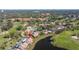 Aerial view showing condo location near golf course and lake at 1322 Pelican Creek Xing # C, St Petersburg, FL 33707