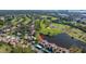 Wide aerial view showcasing property's location within community at 1322 Pelican Creek Xing # C, St Petersburg, FL 33707