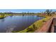 Scenic view of lake and golf course from balcony at 1322 Pelican Creek Xing # C, St Petersburg, FL 33707